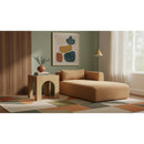 Meridian Shaggy Saddle Corduroy Performance Fabric Chaise IMAGE 2