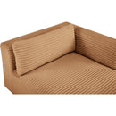  Manufacturer Color_Saddle -- Shaggy Saddle Corduroy Performance Fabric Upholstered Chaise Lounge IMAGE 8