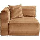  Manufacturer Color_Saddle -- Shaggy Saddle Corduroy Performance Fabric Upholstered Modular Corner Chair IMAGE 3