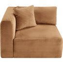  Manufacturer Color_Saddle -- Shaggy Saddle Corduroy Performance Fabric Upholstered Modular Corner Chair IMAGE 6