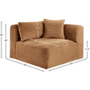  Manufacturer Color_Saddle -- Shaggy Saddle Corduroy Performance Fabric Upholstered Modular Corner Chair IMAGE 9