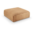  Manufacturer Color_Saddle -- Shaggy Saddle Corduroy Performance Fabric Upholstered Ottoman IMAGE 1