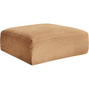  Manufacturer Color_Saddle -- Shaggy Saddle Corduroy Performance Fabric Upholstered Ottoman IMAGE 5