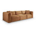 Manufacturer Color_Saddle -- Shaggy 109" Saddle Corduroy Performance Fabric Upholstered 3 pc Modular Sofa IMAGE 1