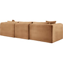  Manufacturer Color_Saddle -- Shaggy 109" Saddle Corduroy Performance Fabric Upholstered 3 pc Modular Sofa IMAGE 7