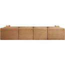  Manufacturer Color_Saddle -- Shaggy 140" Saddle Corduroy Performance Fabric Upholstered 4 pc Modular Sofa IMAGE 5
