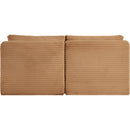 Meridian Shaggy Saddle Corduroy Performance Fabric Modular Sofa IMAGE 5