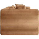  Manufacturer Color_Saddle -- Shaggy 78" Saddle Corduroy Performance Fabric Upholstered 2 pc Modular Loveseat IMAGE 4