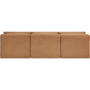  Manufacturer Color_Saddle -- Shaggy 93" Saddle Corduroy Performance Fabric Upholstered 3 pc Armless Modular Sofa IMAGE 5