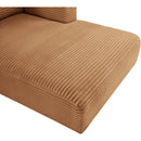  Manufacturer Color_Saddle -- Shaggy 114" Saddle Corduroy Performance Fabric Upholstered 3 pc Modular Sectional IMAGE 10