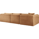  Manufacturer Color_Saddle -- Shaggy 114" Saddle Corduroy Performance Fabric Upholstered 3 pc Modular Sectional IMAGE 7
