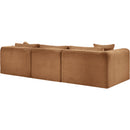  Manufacturer Color_Saddle -- Shaggy 109" Saddle Corduroy Performance Fabric Upholstered 4 pc Modular Sectional IMAGE 7