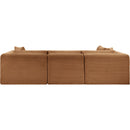  Manufacturer Color_Saddle -- Shaggy 109" Saddle Corduroy Performance Fabric Upholstered 4 pc Modular Sectional IMAGE 5