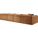 Manufacturer Color_Saddle -- Shaggy 145" Saddle Corduroy Performance Fabric Upholstered 4 pc Modular Sectional IMAGE 7