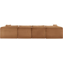  Manufacturer Color_Saddle -- Shaggy 140" Saddle Corduroy Performance Fabric Upholstered 5 pc Modular Sectional IMAGE 5