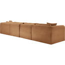  Manufacturer Color_Saddle -- Shaggy 140" Saddle Corduroy Performance Fabric Upholstered 5 pc Modular Sectional IMAGE 7