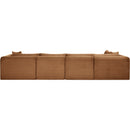 Meridian Shaggy Saddle Corduroy Performance Fabric Modular Sectional IMAGE 5