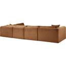 Meridian Shaggy Saddle Corduroy Performance Fabric Modular Sectional IMAGE 7