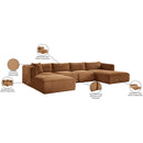  Manufacturer Color_Saddle -- Shaggy 145" Saddle Corduroy Performance Fabric Upholstered 5 pc Modular Sectional IMAGE 13