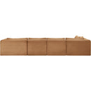 Meridian Shaggy Saddle Corduroy Performance Fabric Modular Sectional IMAGE 5