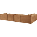 Meridian Shaggy Saddle Corduroy Performance Fabric Modular Sectional IMAGE 7