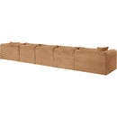  Manufacturer Color_Saddle -- Shaggy 176" Saddle Corduroy Performance Fabric Upholstered 5 pc Modular Sectional IMAGE 7