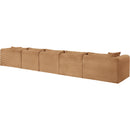 Meridian Shaggy Saddle Corduroy Performance Fabric Modular Sectional IMAGE 7