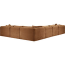 Meridian Shaggy Saddle Corduroy Performance Fabric Modular Sectional IMAGE 7