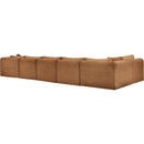 Meridian Shaggy Saddle Corduroy Performance Fabric Modular Sectional IMAGE 6