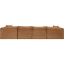 Meridian Shaggy Saddle Corduroy Performance Fabric Modular Sectional IMAGE 5