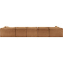  Manufacturer Color_Saddle -- Shaggy 176" Saddle Corduroy Performance Fabric Upholstered 6 pc Modular Sectional IMAGE 5