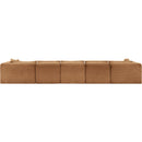 Meridian Shaggy Saddle Corduroy Performance Fabric Modular Sectional IMAGE 5