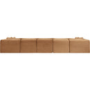  Manufacturer Color_Saddle -- Shaggy 171" Saddle Corduroy Performance Fabric Upholstered 7 pc Modular Sectional IMAGE 5