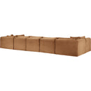  Manufacturer Color_Saddle -- Shaggy 171" Saddle Corduroy Performance Fabric Upholstered 7 pc Modular Sectional IMAGE 7