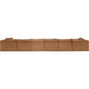Meridian Shaggy Saddle Corduroy Performance Fabric Modular Sectional IMAGE 5