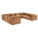  Manufacturer Color_Saddle -- Shaggy 140" Saddle Corduroy Performance Fabric Upholstered 8 pc Modular Sectional IMAGE 13