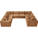 Meridian Shaggy Saddle Corduroy Performance Fabric Modular Sectional IMAGE 6