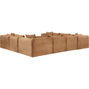 Meridian Shaggy Saddle Corduroy Performance Fabric Modular Sectional IMAGE 7