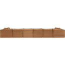 Meridian Shaggy Saddle Corduroy Performance Fabric Modular Sectional IMAGE 5
