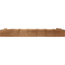  Manufacturer Color_Saddle -- Shaggy 233" Saddle Corduroy Performance Fabric Upholstered 8 pc Modular Sectional IMAGE 5