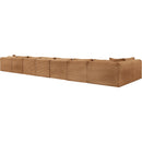 Meridian Shaggy Saddle Corduroy Performance Fabric Modular Sectional IMAGE 7