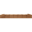  Manufacturer Color_Saddle -- Shaggy 233" Saddle Corduroy Performance Fabric Upholstered 9 pc Modular Sectional IMAGE 5