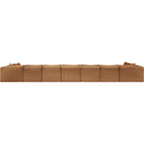 Meridian Shaggy Saddle Corduroy Performance Fabric Modular Sectional IMAGE 5