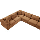  Manufacturer Color_Saddle -- Shaggy 171" Saddle Corduroy Performance Fabric Upholstered 9 pc Modular Sectional IMAGE 10