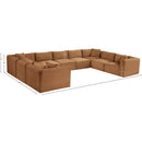  Manufacturer Color_Saddle -- Shaggy 171" Saddle Corduroy Performance Fabric Upholstered 9 pc Modular Sectional IMAGE 12