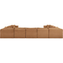  Manufacturer Color_Saddle -- Shaggy 171" Saddle Corduroy Performance Fabric Upholstered 9 pc Modular Sectional IMAGE 4