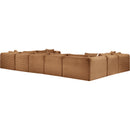  Manufacturer Color_Saddle -- Shaggy 171" Saddle Corduroy Performance Fabric Upholstered 9 pc Modular Sectional IMAGE 6