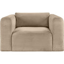  Manufacturer Color_Taupe -- Shaggy Taupe Corduroy Performance Fabric Upholstered Accent Chair IMAGE 3