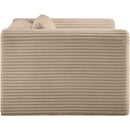  Manufacturer Color_Taupe -- Shaggy Taupe Corduroy Performance Fabric Upholstered Accent Chair IMAGE 4