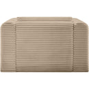  Manufacturer Color_Taupe -- Shaggy Taupe Corduroy Performance Fabric Upholstered Accent Chair IMAGE 5